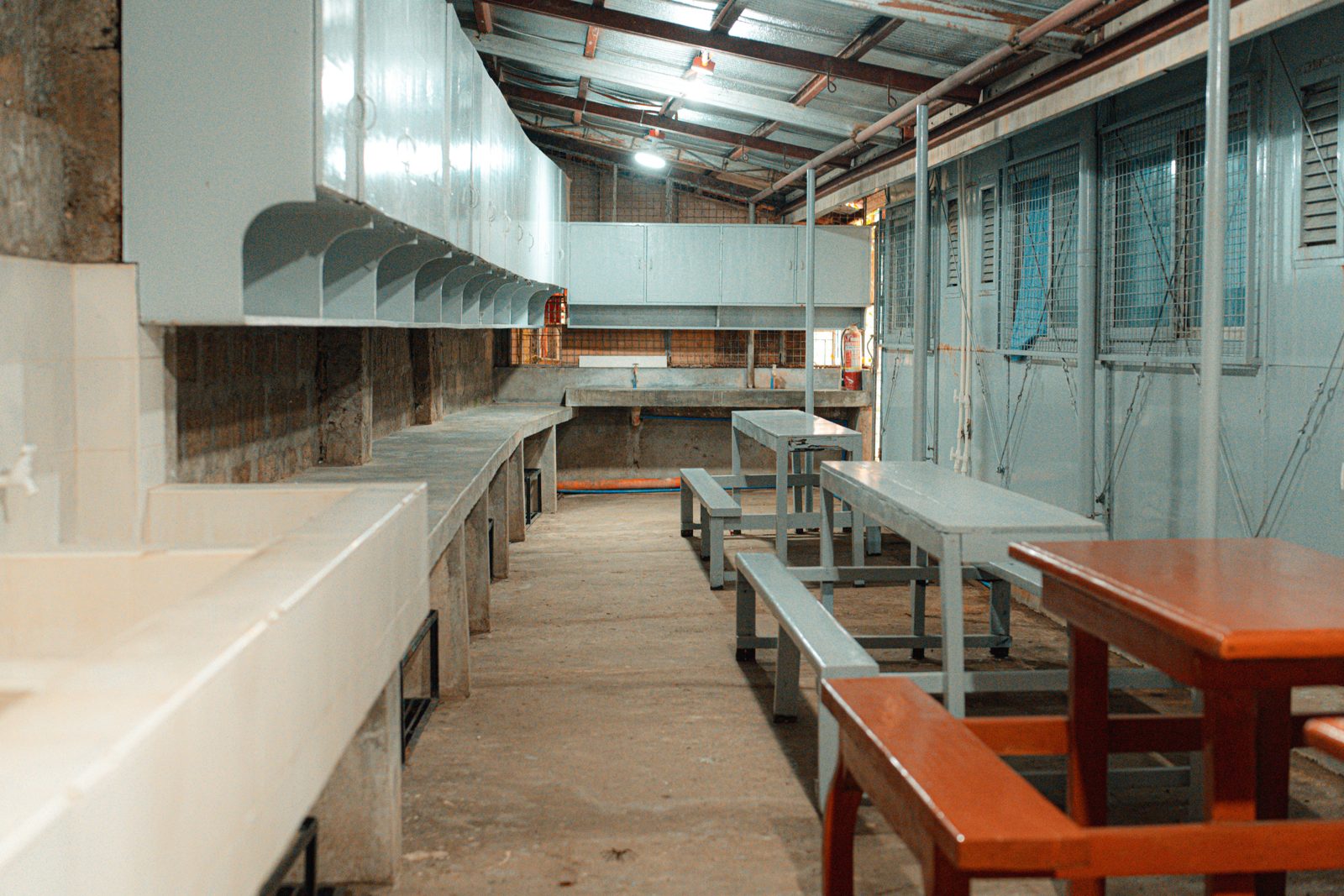 Shared wash area